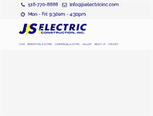 Tablet Screenshot of jselectricinc.com
